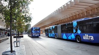 Ultrabussar på Vasaplan