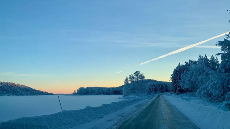 Winter picture road