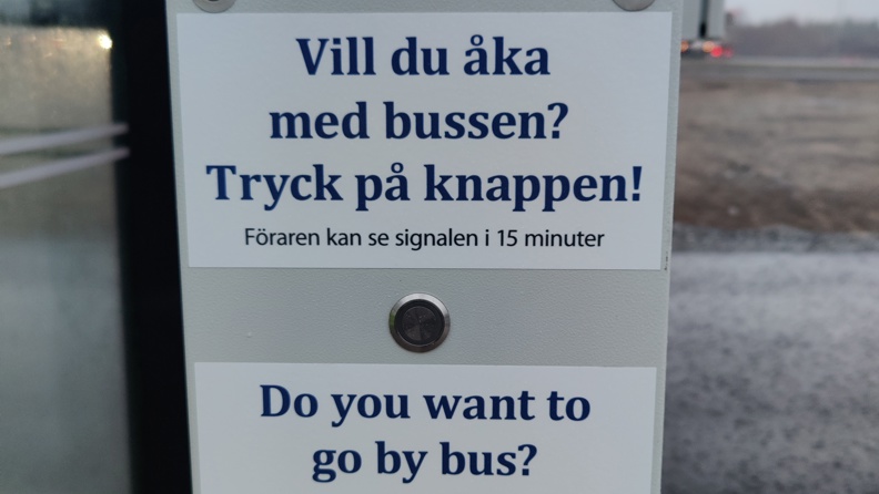 Bussignal med instruktion