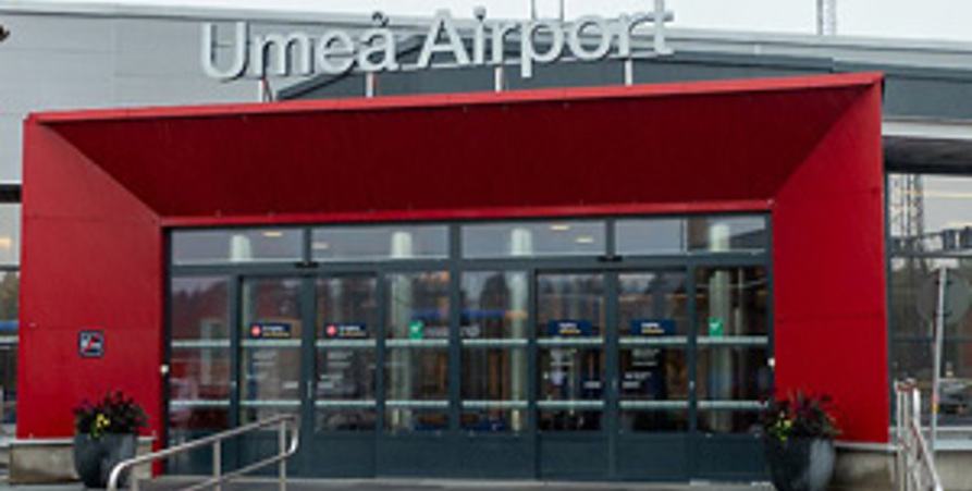 Entrance to Umeå airport
