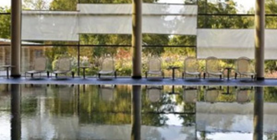 A pool at a spa